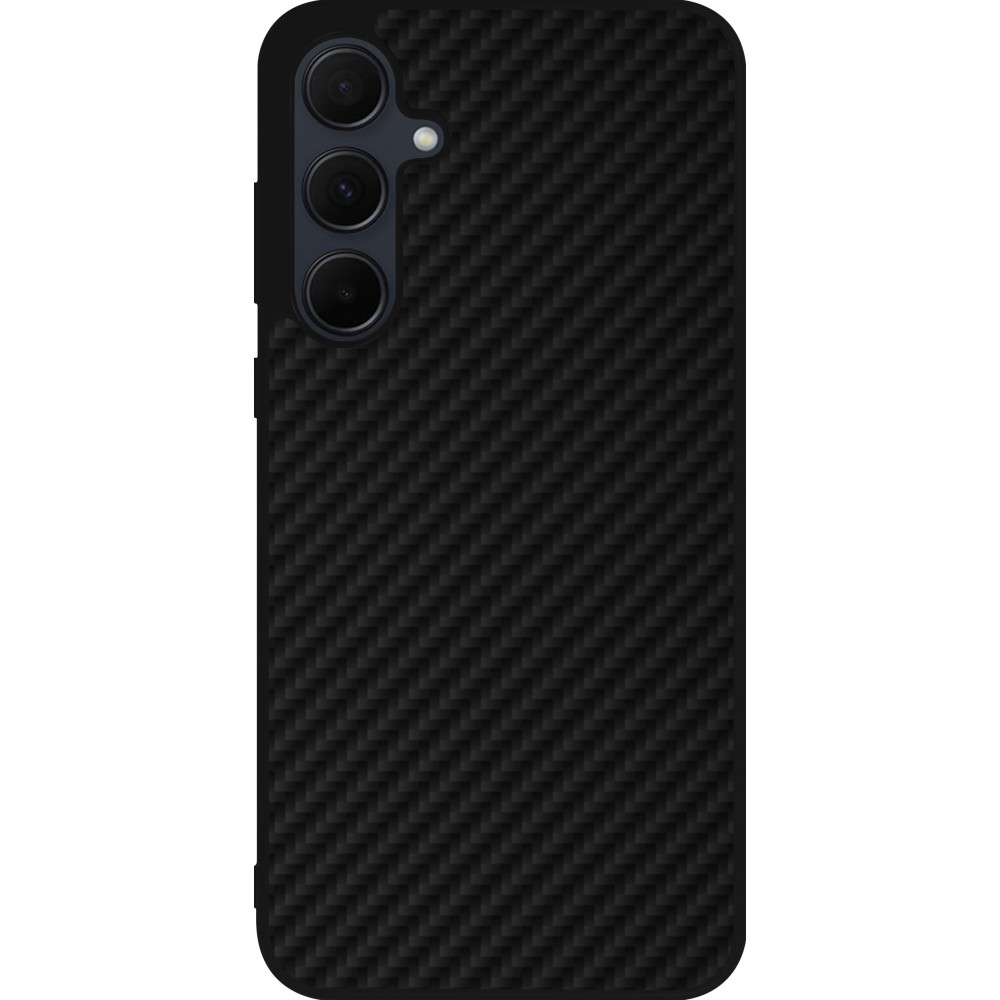 Samsung Galaxy A56 Case Hülle - Silikon schwarz Carbon Basic