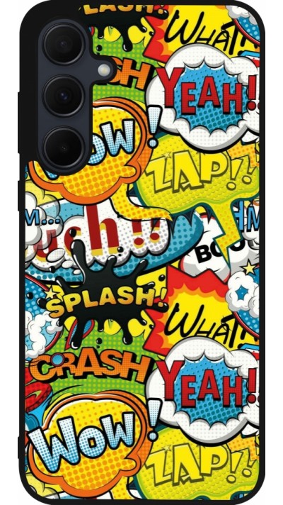 Samsung Galaxy A56 Case Hülle - Silikon schwarz Cartoons slogans