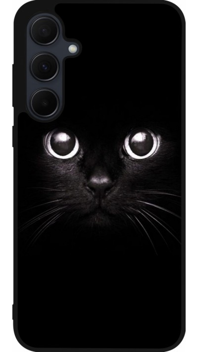 Samsung Galaxy A56 Case Hülle - Silikon schwarz Cat eyes