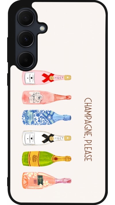 Samsung Galaxy A56 Case Hülle - Silikon schwarz Champagne Please