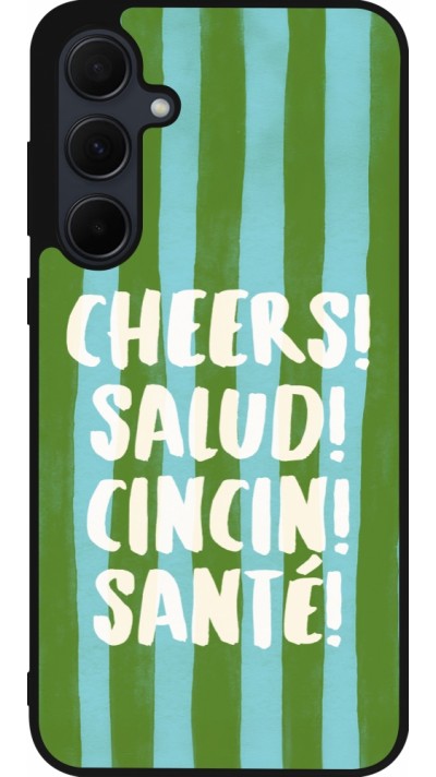 Samsung Galaxy A56 Case Hülle - Silikon schwarz Cheers 2026