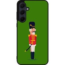Coque Samsung Galaxy A56 - Silicone rigide noir Christmas 25 Nutcracker Green