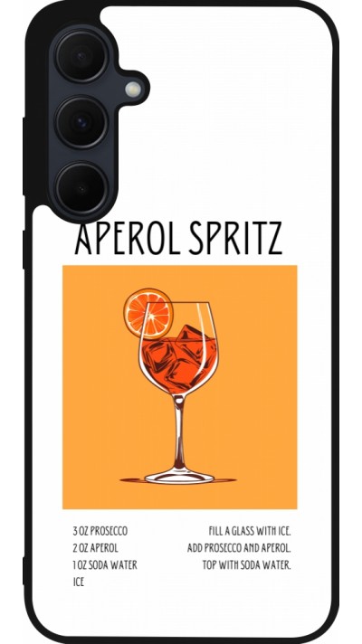 Samsung Galaxy A56 Case Hülle - Silikon schwarz Cocktail Rezept Aperol Spritz
