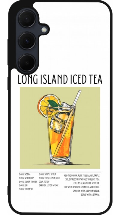 Samsung Galaxy A56 Case Hülle - Silikon schwarz Cocktail Rezept Long Island Ice Tea