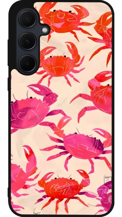 Samsung Galaxy A56 Case Hülle - Silikon schwarz Crabs Paint