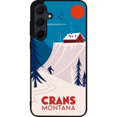 Samsung Galaxy A56 Case Hülle - Silikon schwarz Crans-Montana Cabane