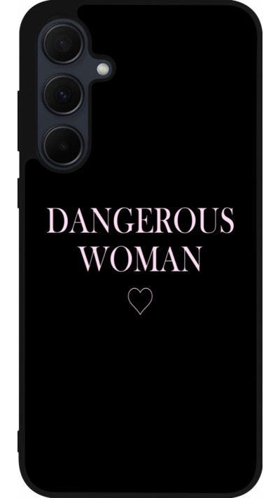 Samsung Galaxy A56 Case Hülle - Silikon schwarz Dangerous woman