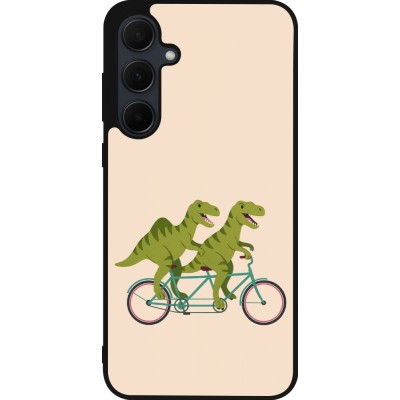 Samsung Galaxy A56 Case Hülle - Silikon schwarz Dinosaurs on bikes 2026