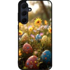 Samsung Galaxy A56 Case Hülle - Silikon schwarz Easter 2026 Decorated eggs