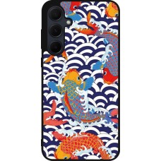 Samsung Galaxy A56 Case Hülle - Silikon schwarz Easter 2023 japanese fish