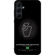 Samsung Galaxy A56 Case Hülle - Silikon schwarz F1 Track 2025 Brazil