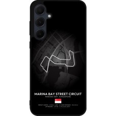 Coque Samsung Galaxy A56 - Silicone rigide noir F1 Track 2025 Singapore
