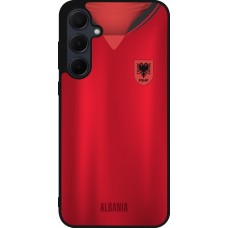 Coque Samsung Galaxy A56 - Silicone rigide noir Maillot de football Albanie personnalisable