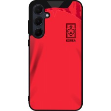 Coque Samsung Galaxy A56 - Silicone rigide noir Maillot de football Corée du Sud 2022 personnalisable