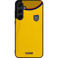 Coque Samsung Galaxy A56 - Silicone rigide noir Maillot de football Equateur 2022