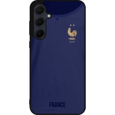 Coque Samsung Galaxy A56 - Silicone rigide noir Maillot de football France 2022 personnalisable