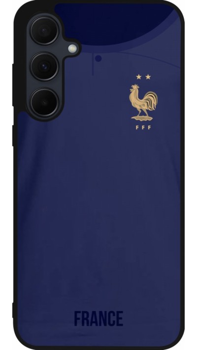 Samsung Galaxy A56 Case Hülle - Silikon schwarz Frankreich 2022 personalisierbares Fussballtrikot