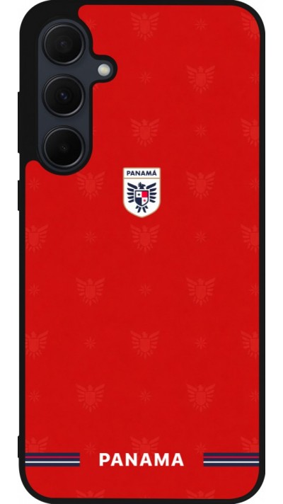Coque Samsung Galaxy A56 - Silicone rigide noir Maillot de football Panama 2026 personnalisable