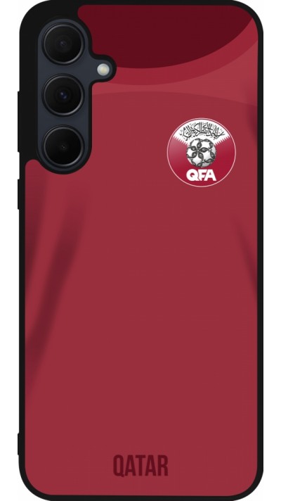 Samsung Galaxy A56 Case Hülle - Silikon schwarz Katar 2022 personalisierbares Fussballtrikot
