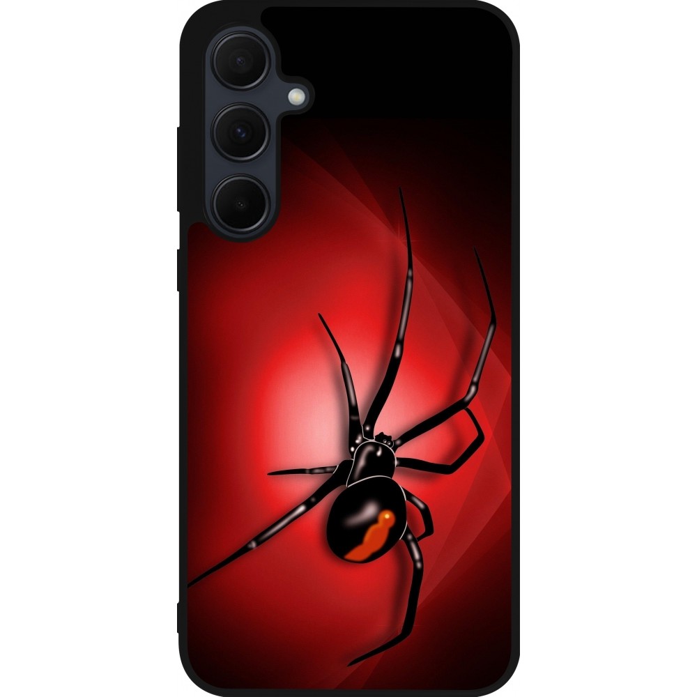 Samsung Galaxy A56 Case Hülle - Silikon schwarz Halloween 2023 spider black widow