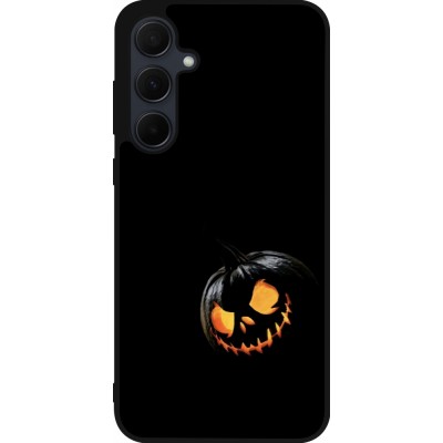 Samsung Galaxy A56 Case Hülle - Silikon schwarz Halloween 2023 discreet pumpkin