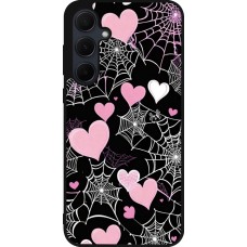Coque Samsung Galaxy A56 - Silicone rigide noir Halloween 2024 girly