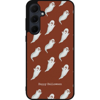 Samsung Galaxy A56 Case Hülle - Silikon schwarz Halloween 2025 Pattern of ghosts