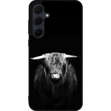 Coque Samsung Galaxy A56 - Silicone rigide noir Highland calf black