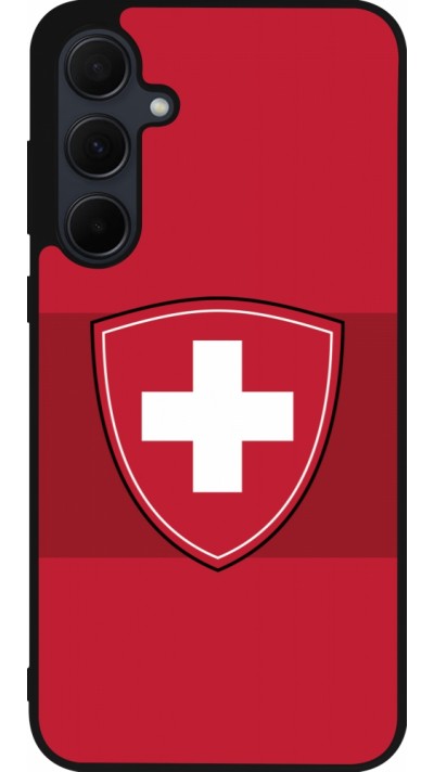 Samsung Galaxy A56 Case Hülle - Silikon schwarz Hockey World Championship Ecusson Suisse