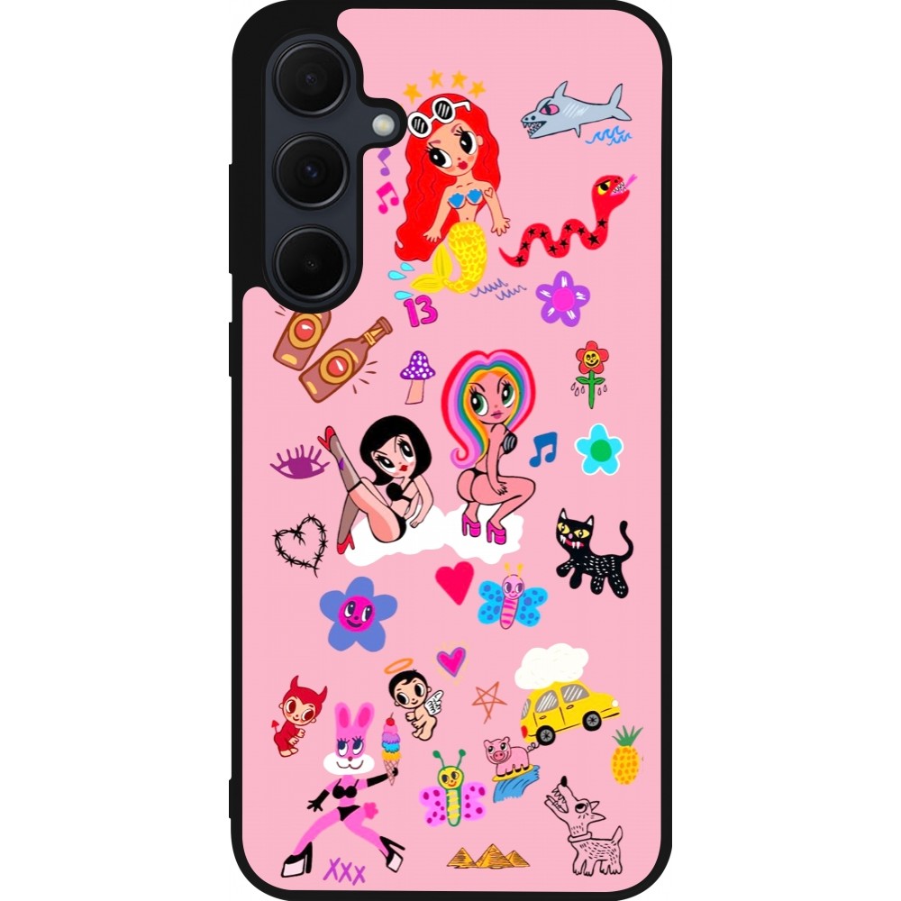 Samsung Galaxy A56 Case Hülle - Silikon schwarz Karol G La Bichota Manana Sera Bonito