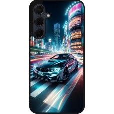 Coque Samsung Galaxy A56 - Silicone rigide noir BMW M4 Tokyo Night