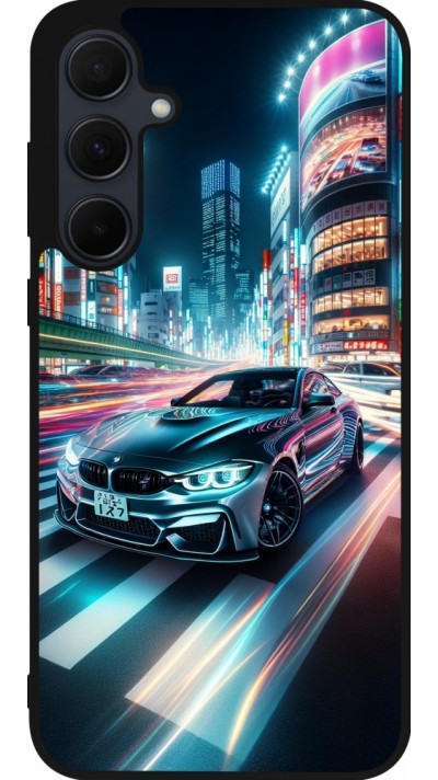 Samsung Galaxy A56 Case Hülle - Silikon schwarz BMW M4 Tokio Nacht