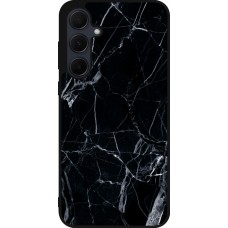 Samsung Galaxy A56 Case Hülle - Silikon schwarz Marble Black 01