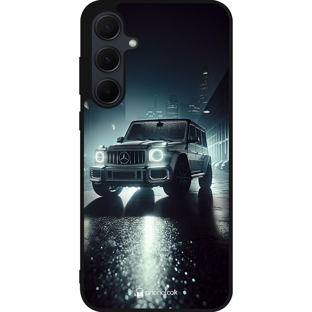 Samsung Galaxy A56 Case Hülle - Silikon schwarz Mercedes G AMG Nacht