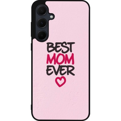 Samsung Galaxy A56 Case Hülle - Silikon schwarz Mom 2023 best Mom ever pink