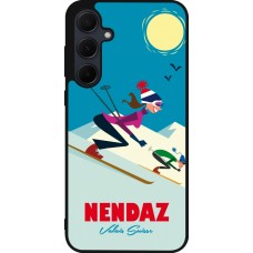 Coque Samsung Galaxy A56 - Silicone rigide noir Nendaz Ski Downhill