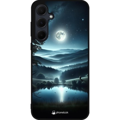 Coque Samsung Galaxy A56 - Silicone rigide noir Night Sky View