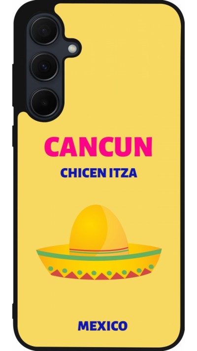 Coque Samsung Galaxy A56 - Silicone rigide noir Pop Summer Destination Cancun