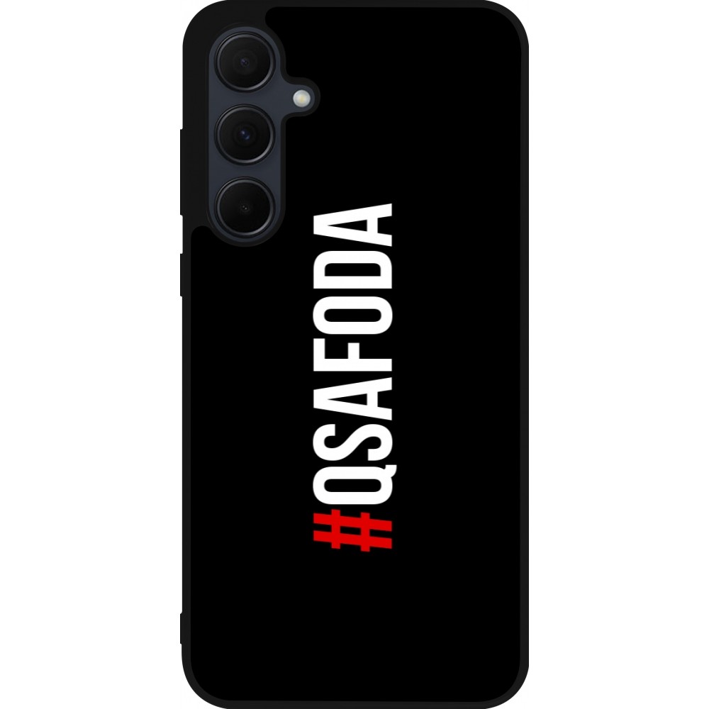 Coque Samsung Galaxy A56 - Silicone rigide noir Qsafoda 1