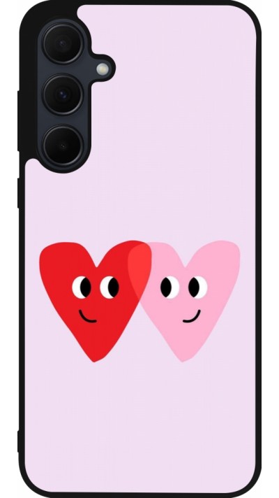 Coque Samsung Galaxy A56 - Silicone rigide noir Saint Valentines Day 26 Heart