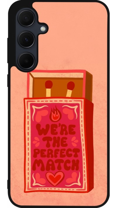 Samsung Galaxy A56 Case Hülle - Silikon schwarz Saint Valentines Day 26 Perfect Match