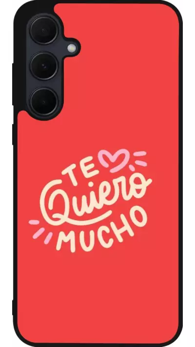 Coque Samsung Galaxy A56 - Silicone rigide noir Saint Valentines Day 26 Te quiero mucho