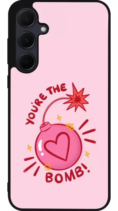 Coque Samsung Galaxy A56 - Silicone rigide noir Saint Valentines Day 26 You are the bomb