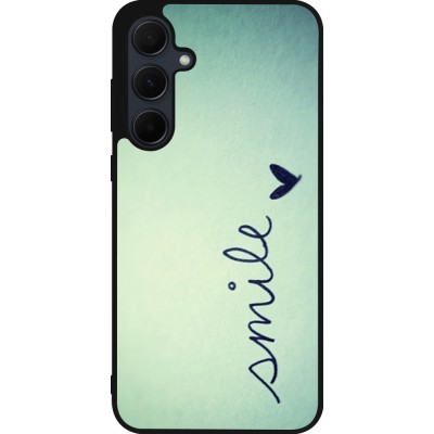 Samsung Galaxy A56 Case Hülle - Silikon schwarz Smile