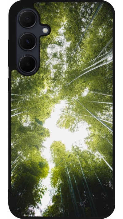 Samsung Galaxy A56 Case Hülle - Silikon schwarz Spring 23 forest blue sky