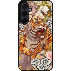 Coque Samsung Galaxy A56 - Silicone rigide noir Spring 23 japanese tiger
