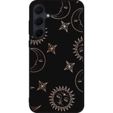Samsung Galaxy A56 Case Hülle - Silikon schwarz Suns and Moons