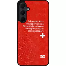 Samsung Galaxy A56 Case Hülle - Silikon schwarz Swiss Passport