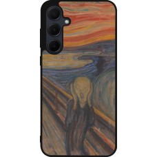 Coque Samsung Galaxy A56 - Silicone rigide noir Tableau art - Le Cri - Edvard Munch