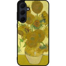 Coque Samsung Galaxy A56 - Silicone rigide noir Tableau art - Les Tournesols - Van Gogh